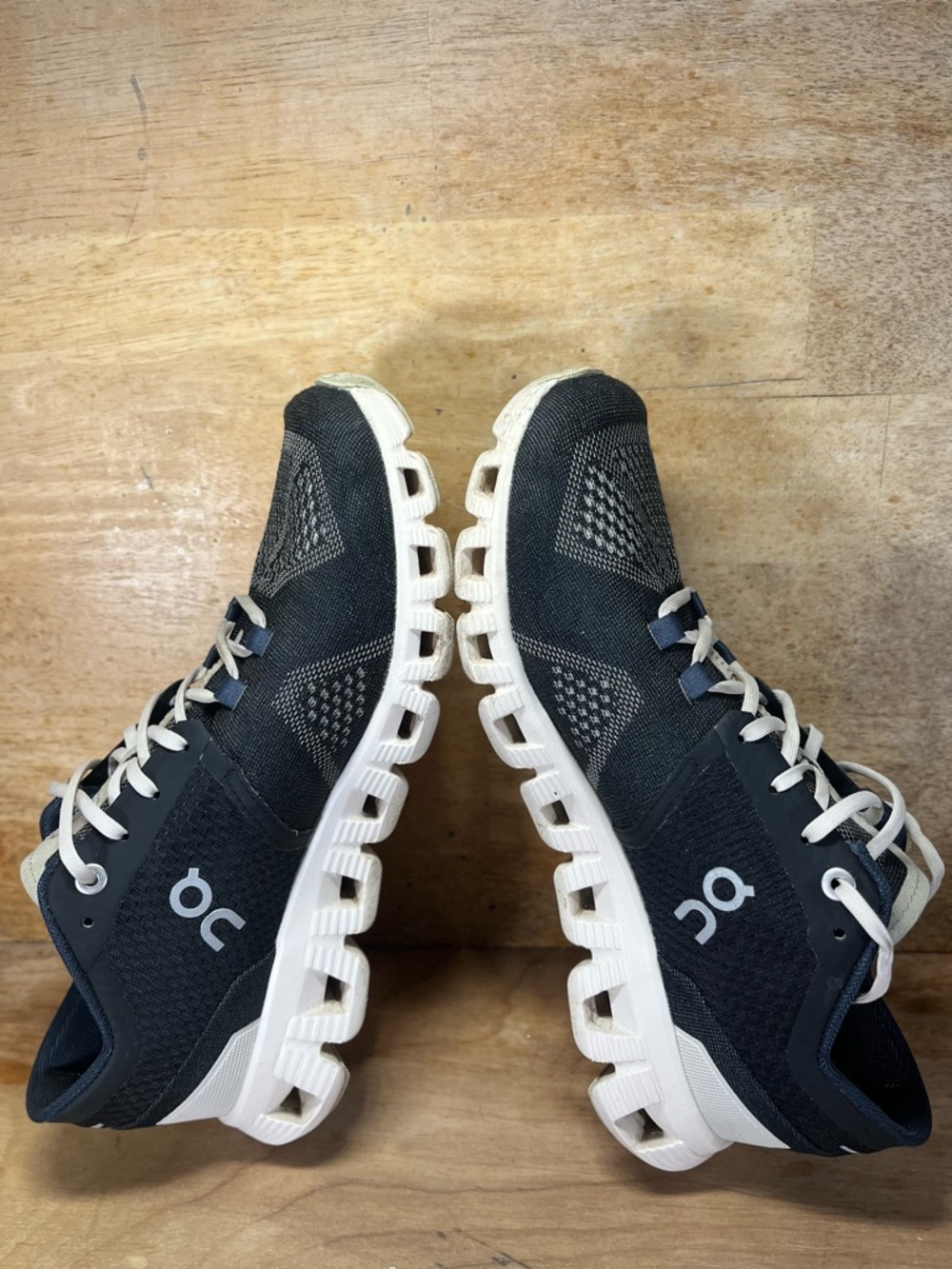 On Cloud X REFLECTIVE CUSHIONED Womens Sz 8 Running Shoes Sneakers Black Pearl - Picture 6 of 12